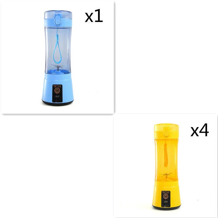 Portable USB Rechargeable Fruit Smoothie Blender with Cordless Design and Powerful Blending Capabilities