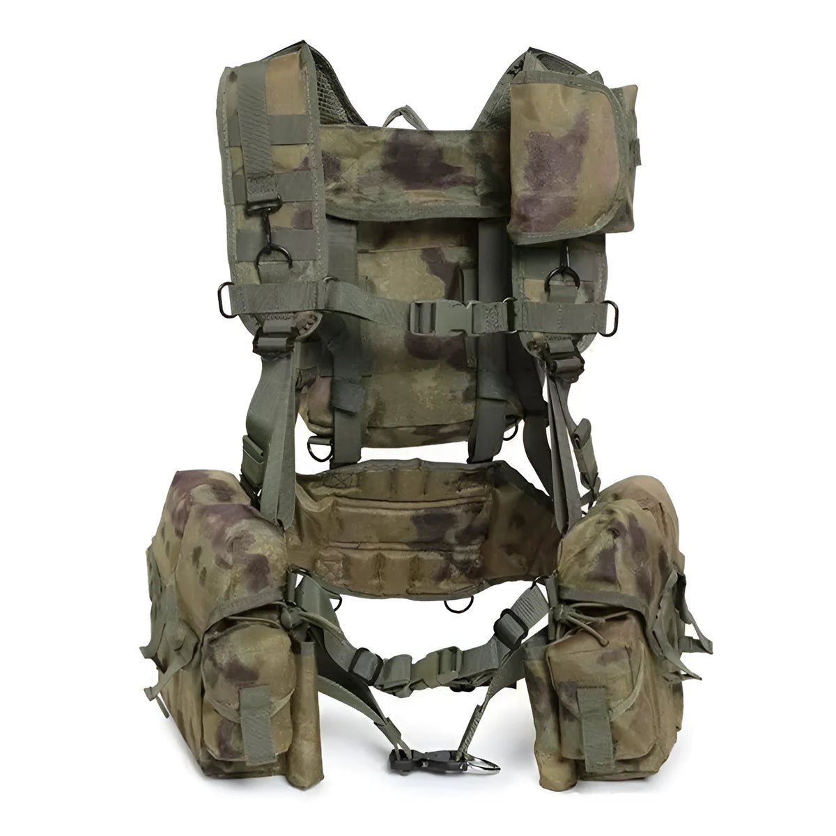 Replica classic M-1 equipment outdoor camouflage sports vest in 1000D material, unisex, available in five colours.