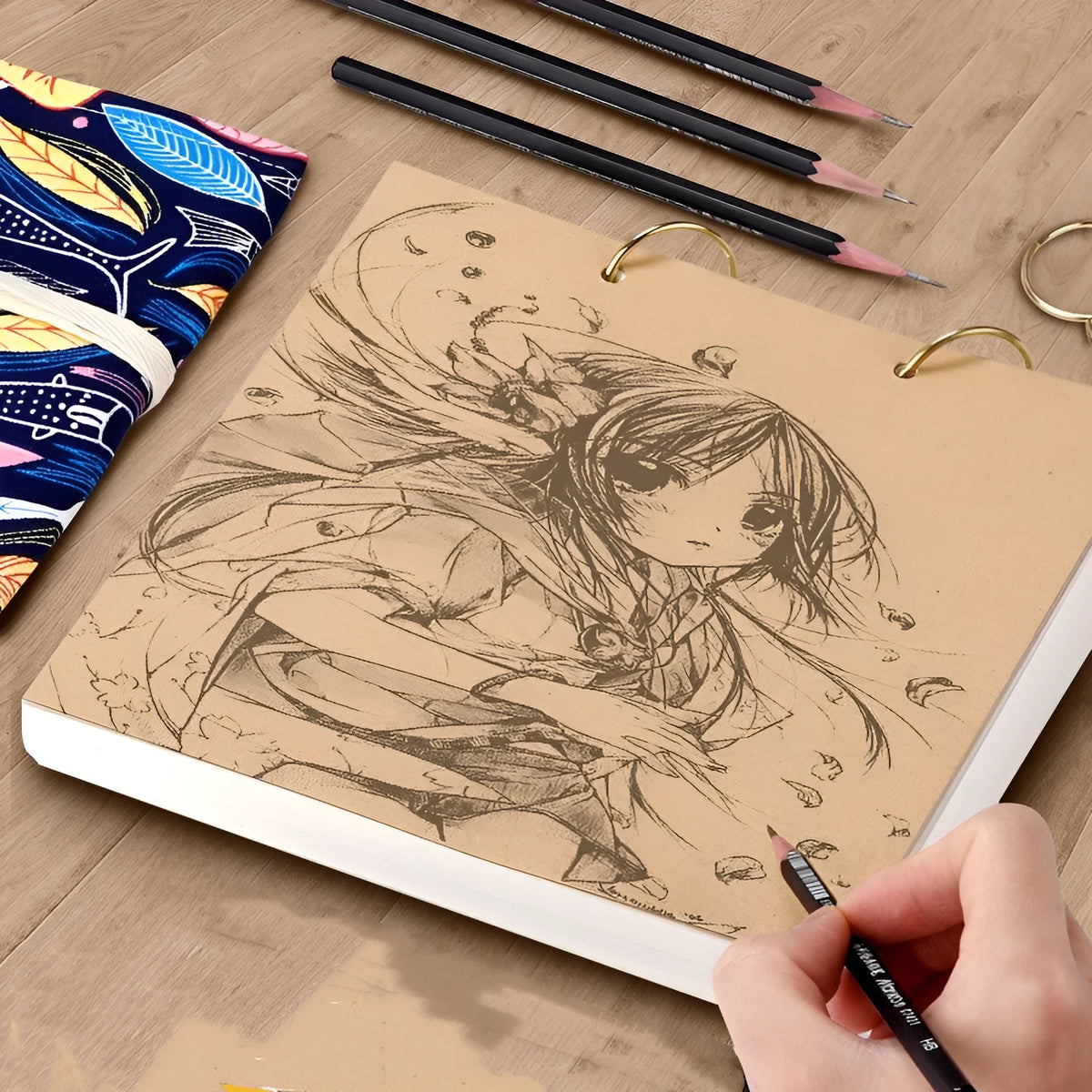 8K thickened sketchbook for hand-painted marker and watercolour drawing with multiple paper type options