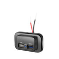 Black QC3.0 and Power Delivery PD3.0 car charger with TYPE-C port for fast charging