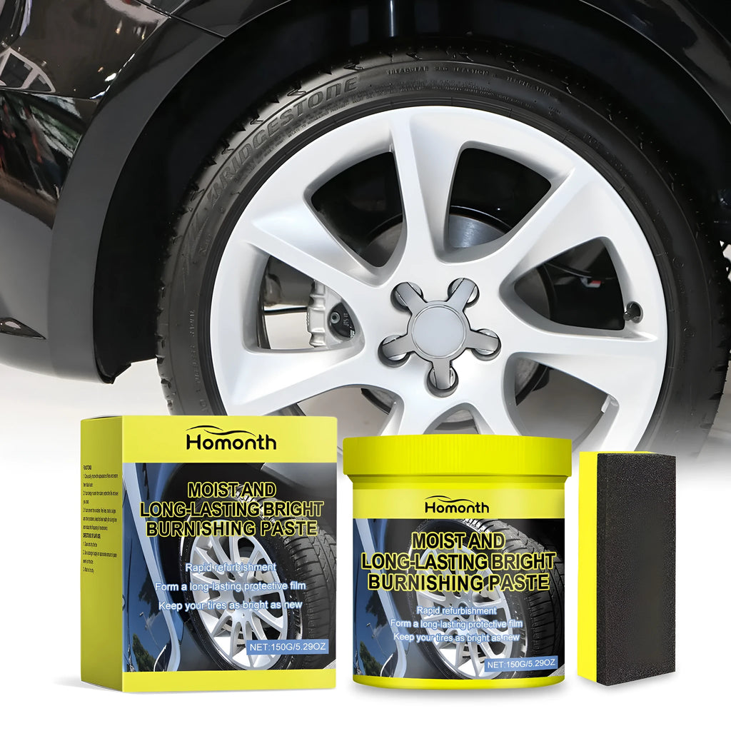 150g tyre maintenance coating paste tube with one sponge applicator for tyre wall blackening