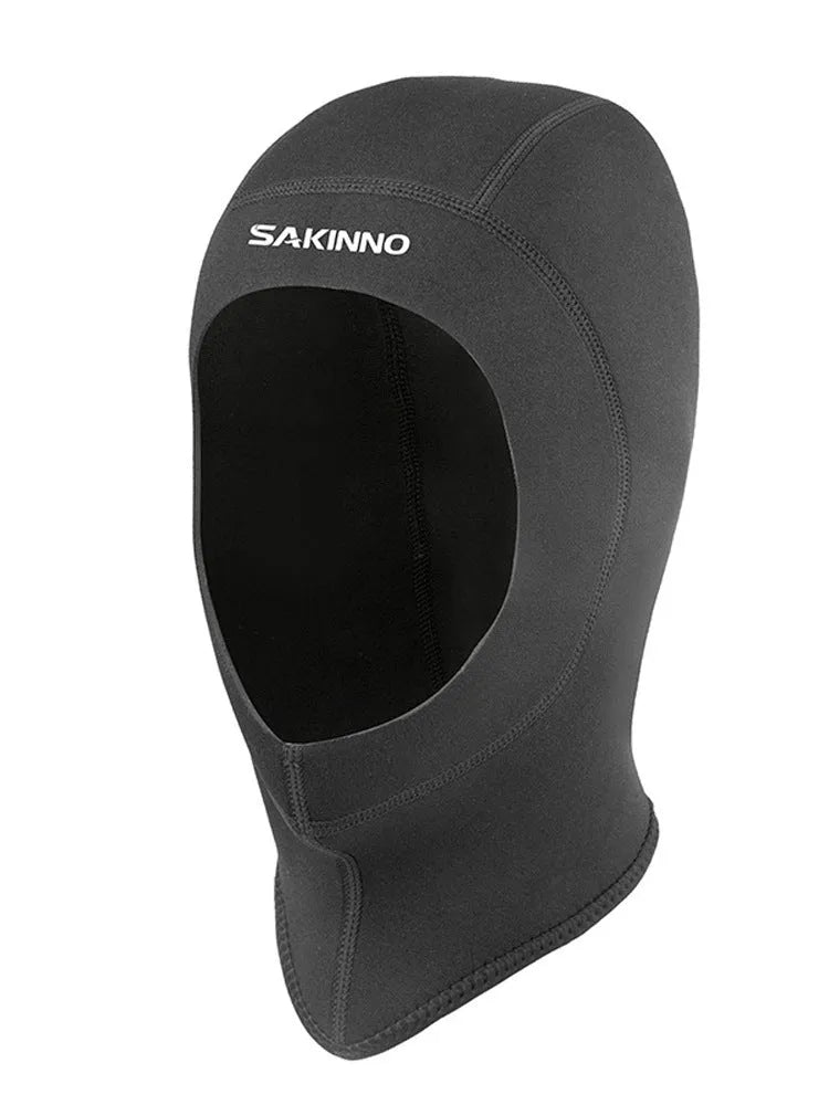 Nylon diving hood in camouflage pattern for cold-proof swimming and snorkeling