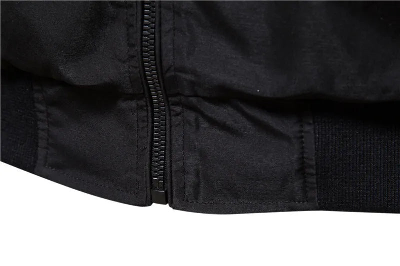 Men's thin casual jacket in army green colour showing lightweight polyester construction and simple design