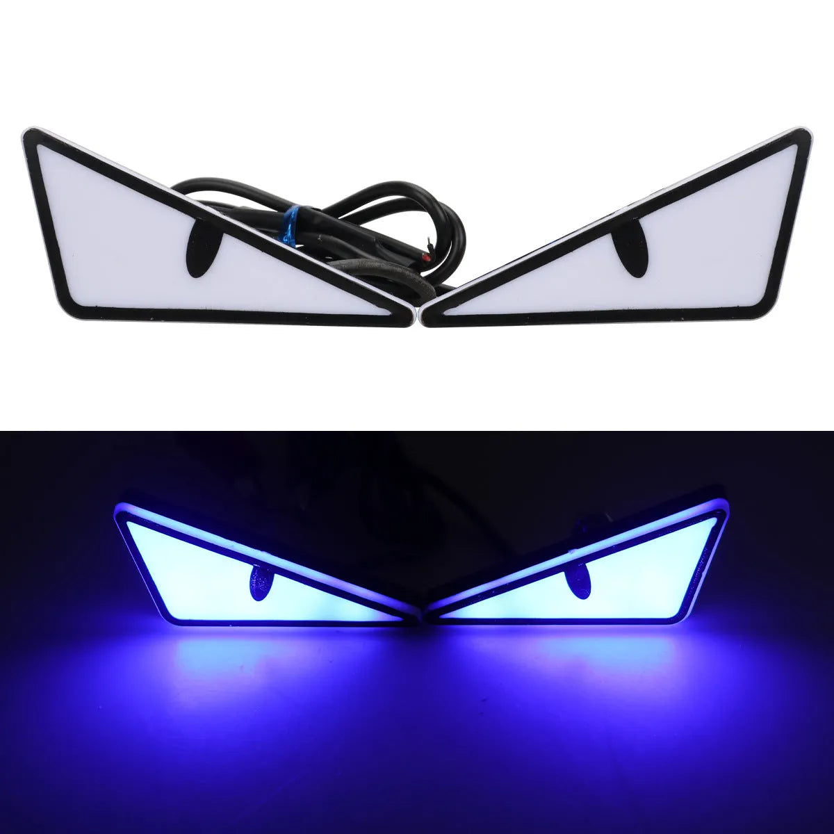 Triangle motorcycle decorative light in waterproof plastic housing with semicycle lens in amber colour option