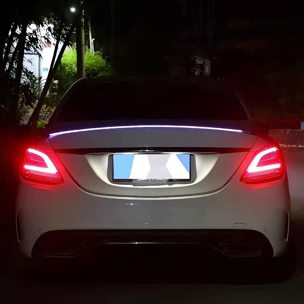 Automobile LED streamer tail light strip for car wing in red or colourful options