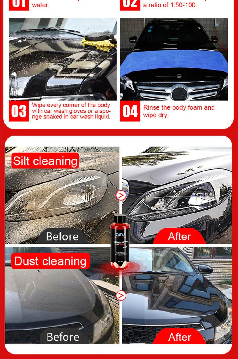 100ml bottle of super concentrated high-foam car paint decontamination cleaner