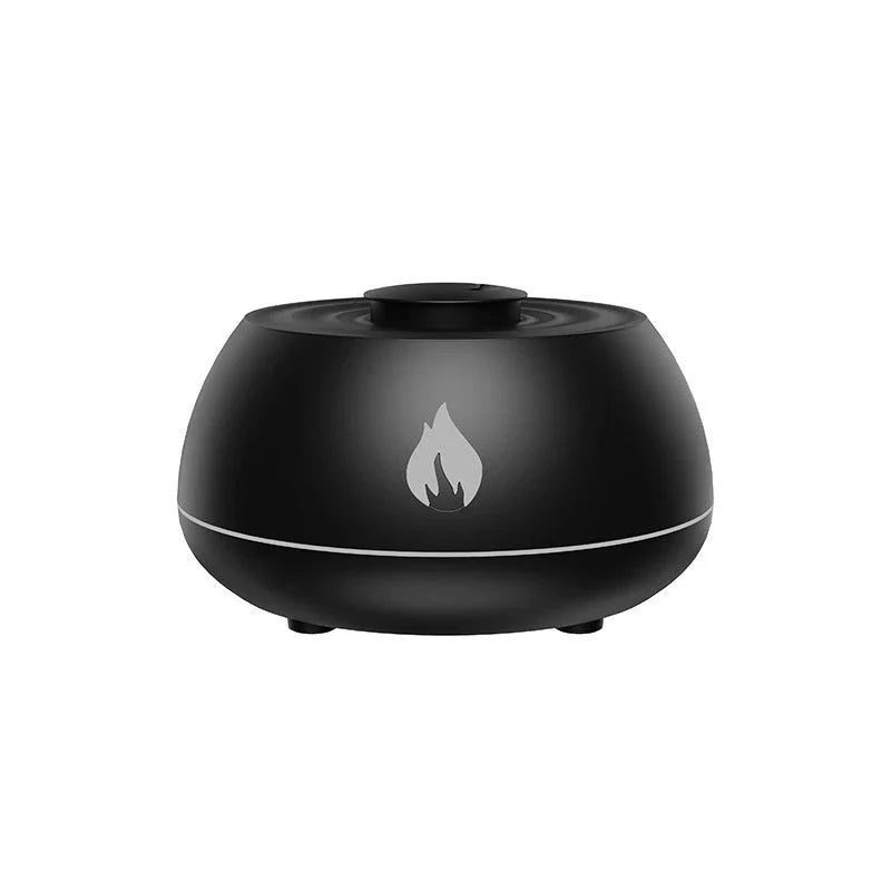 Relaxing Aroma Mist Humidifier with Soothing Flame-Like Lights, Customizable Color Gradient, and Targeted Mist Function