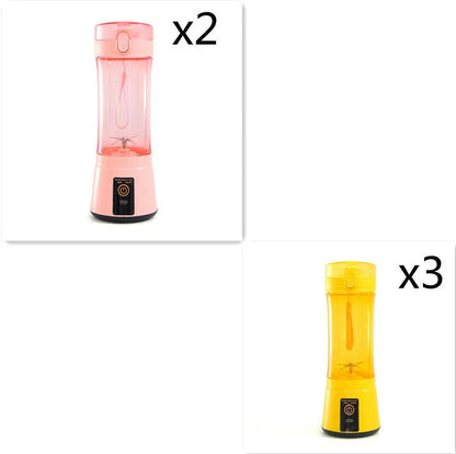 Portable USB Rechargeable Fruit Smoothie Blender with Cordless Design and Powerful Blending Capabilities