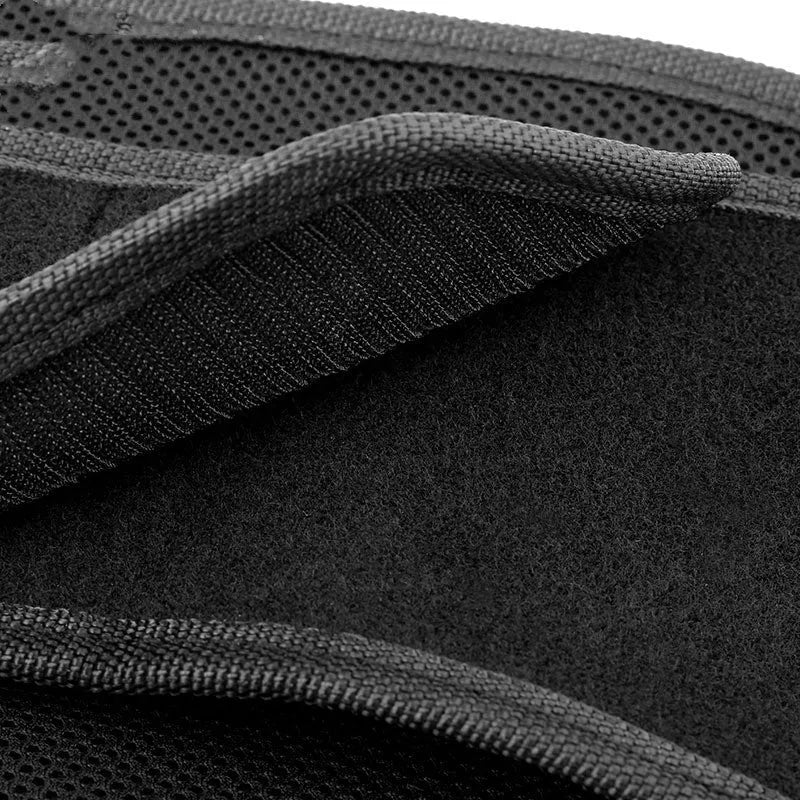 MDL1028 motorcycle riding waist support waistband in black or red colour with PVC and polyester construction