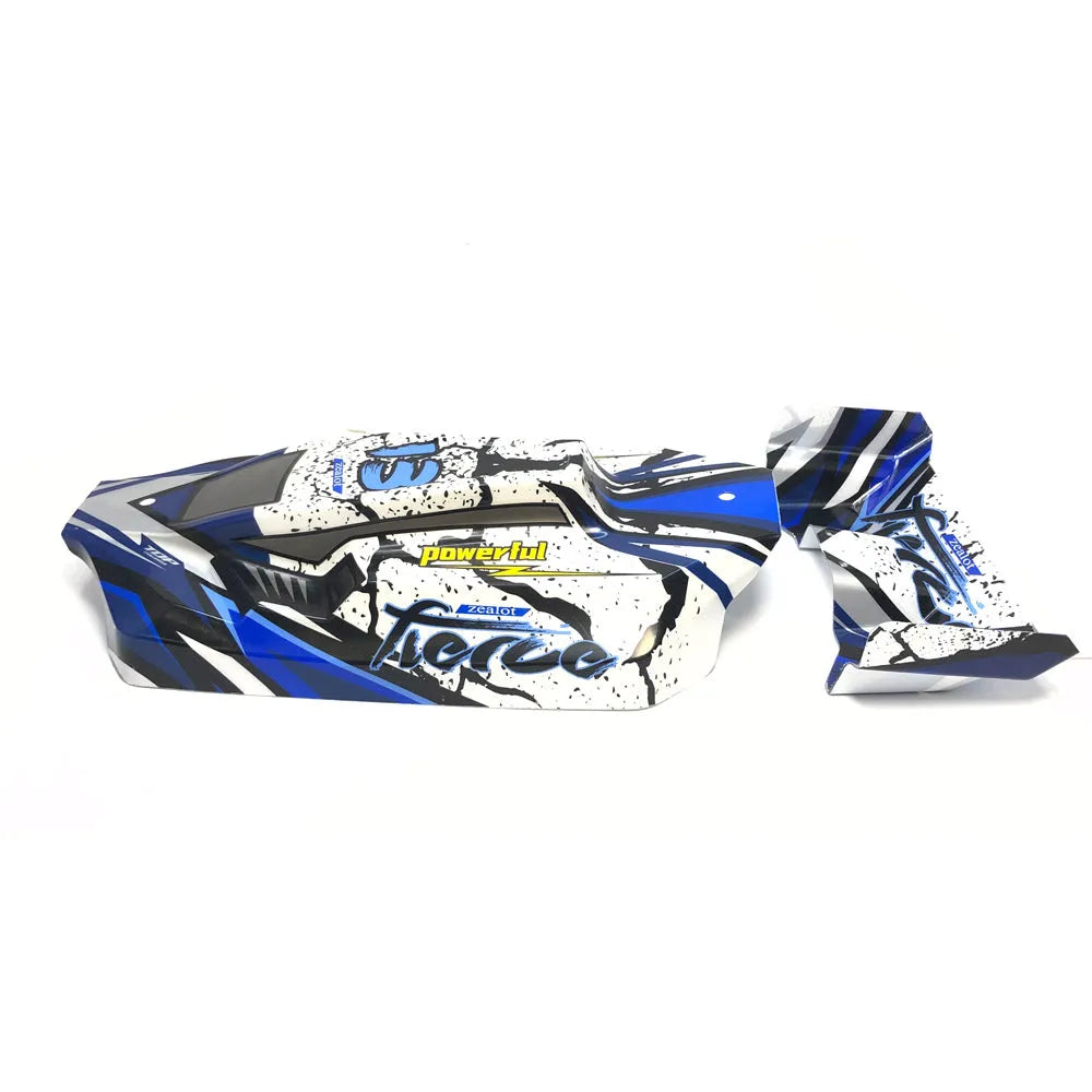 Blue plastic rear shell parts set for four-wheel remote control car – bagged original toy accessory