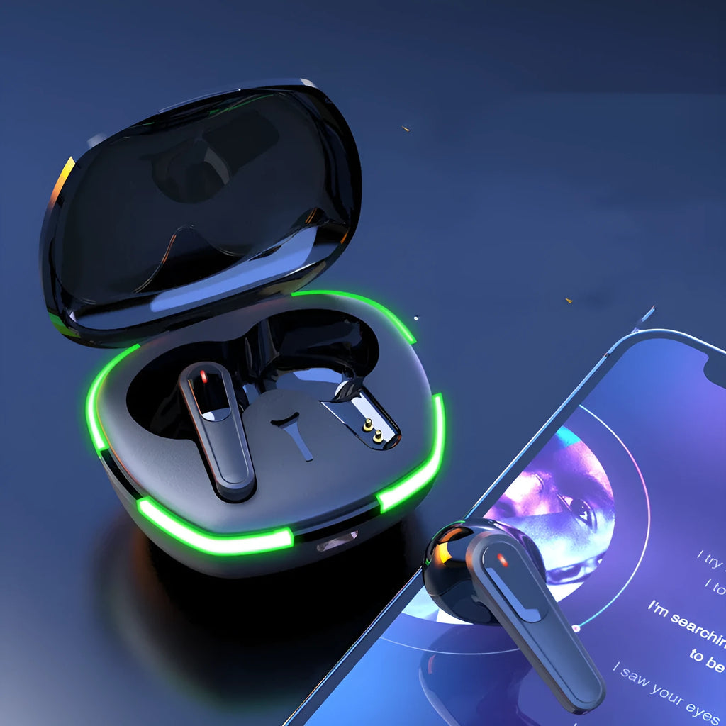Black matte Bluetooth sports headset with charging cabin for outdoor running and mountaineering