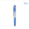 4-in-1 folding light pen mobile phone holder showing pen, phone stand, and LED light functions