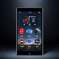 Black Ruizu H1 4-inch touch screen MP3 MP4 player with 8GB storage and Bluetooth.