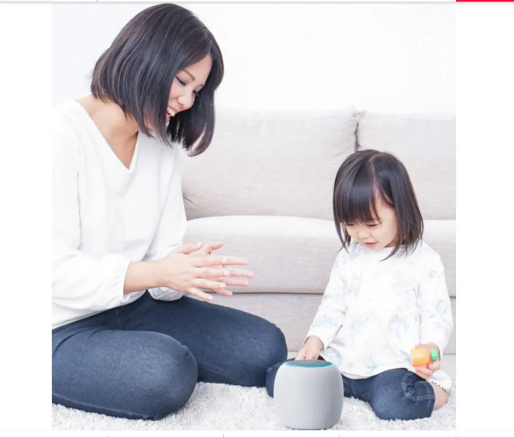 Mini AI smart speaker with voice control and Bluetooth connectivity for home automation