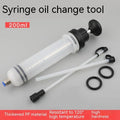Manual oil suction and injection pump tool with PP barrel in 200CC, 500CC, 1500CC sizes.