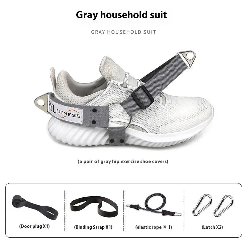 Gantry frame ankle buckle leg strength strap tension booties for suspension training accessories