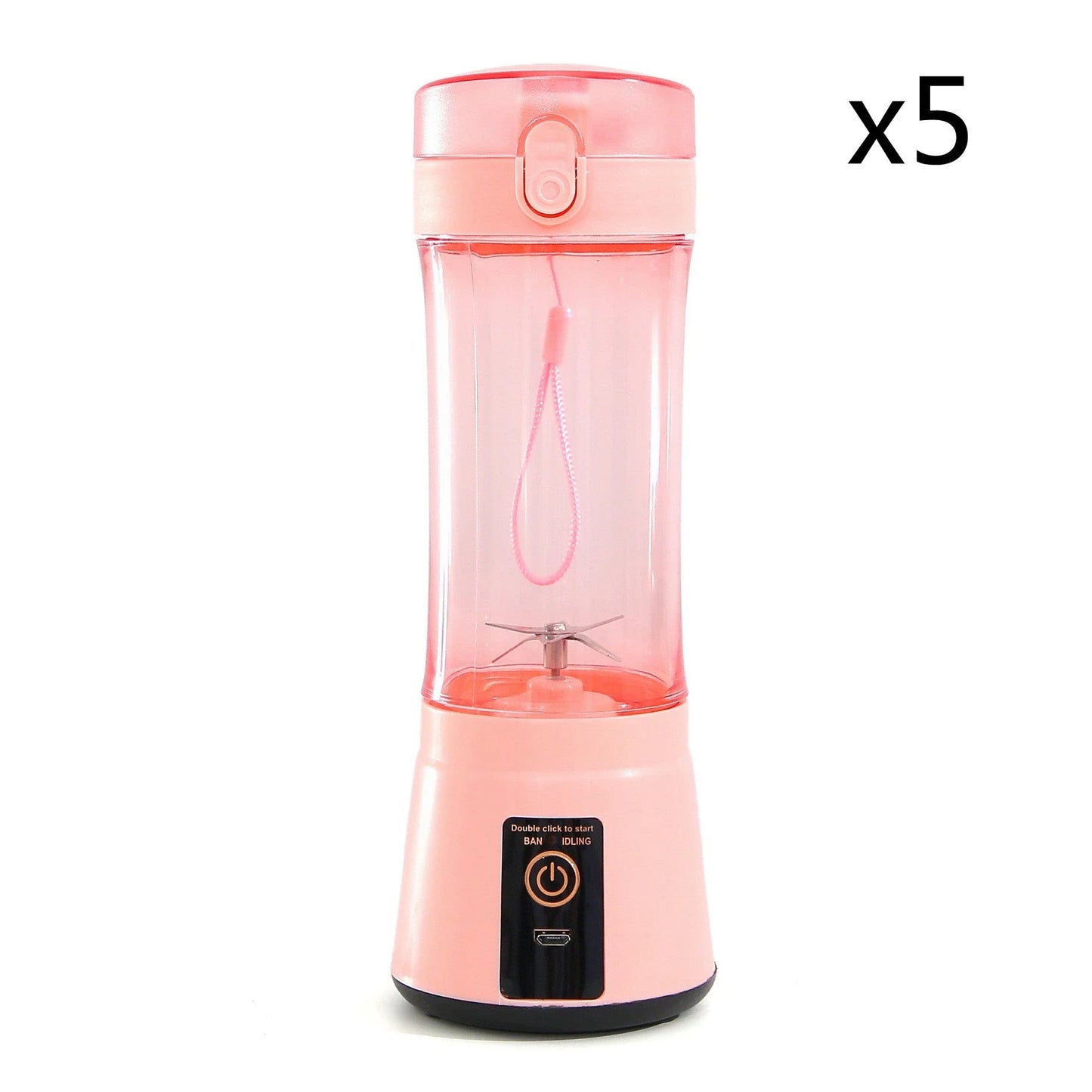 Portable USB Rechargeable Fruit Smoothie Blender with Cordless Design and Powerful Blending Capabilities