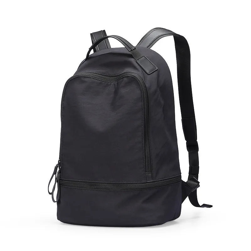 Marco Leideng light travel backpack in blue black colour with Oxford cloth construction and urban simplicity style