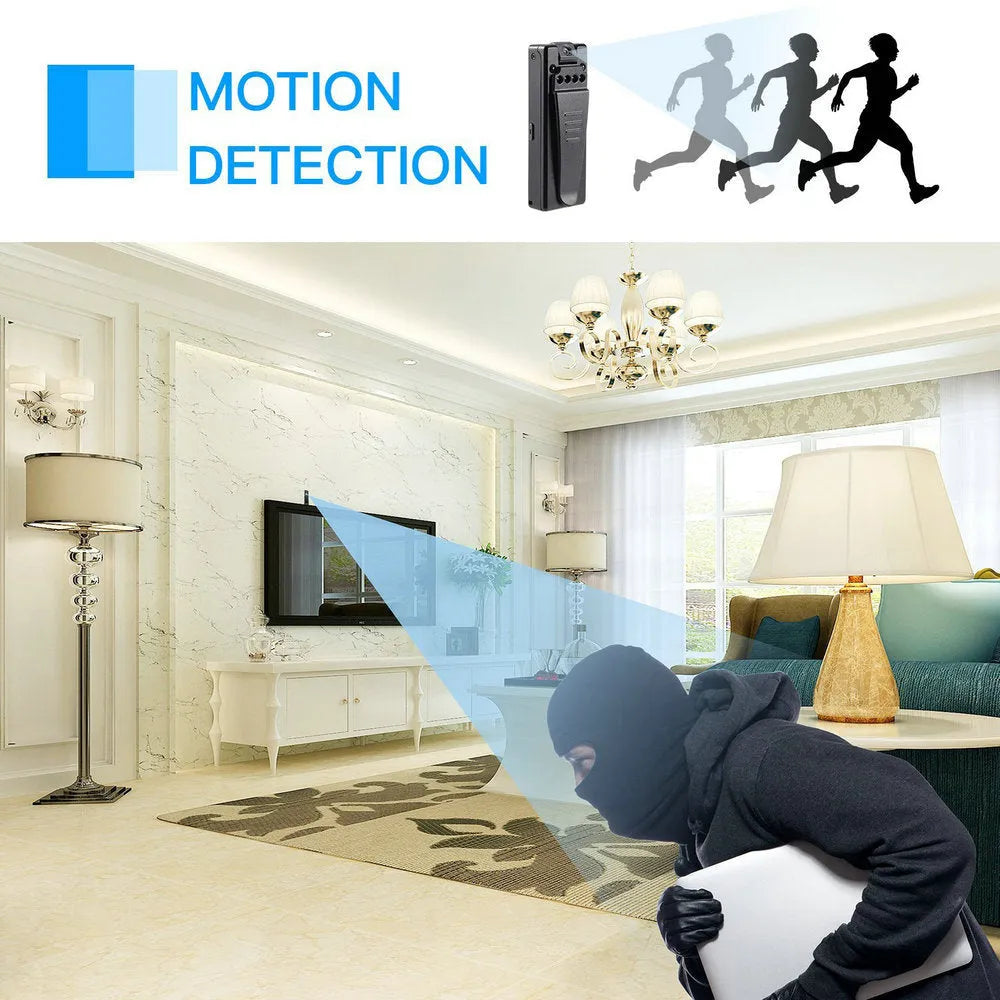 Black 1080p HD DV home camera with night vision, shown with one-button controls and a rotatable lens.