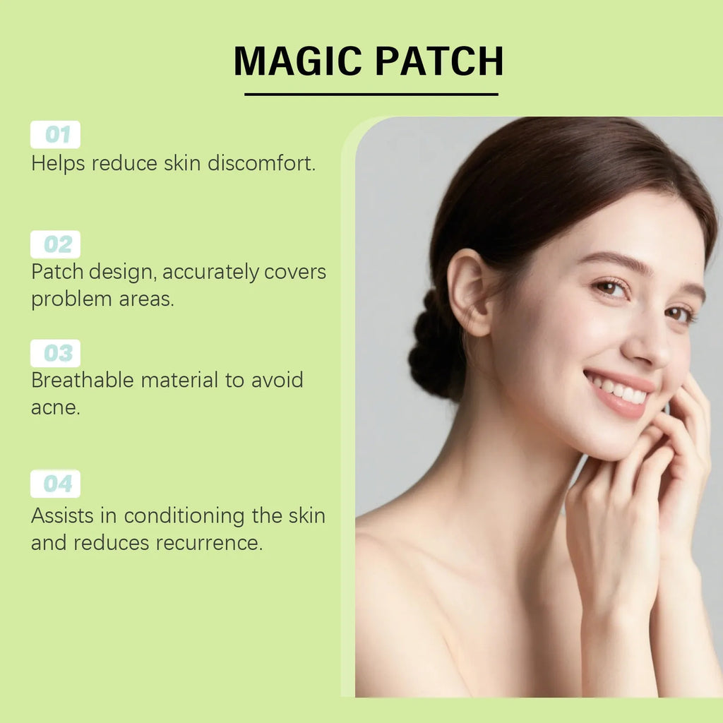 Pack of 144 facial acne patches with tea tree oil and salicylic acid for daily spot care