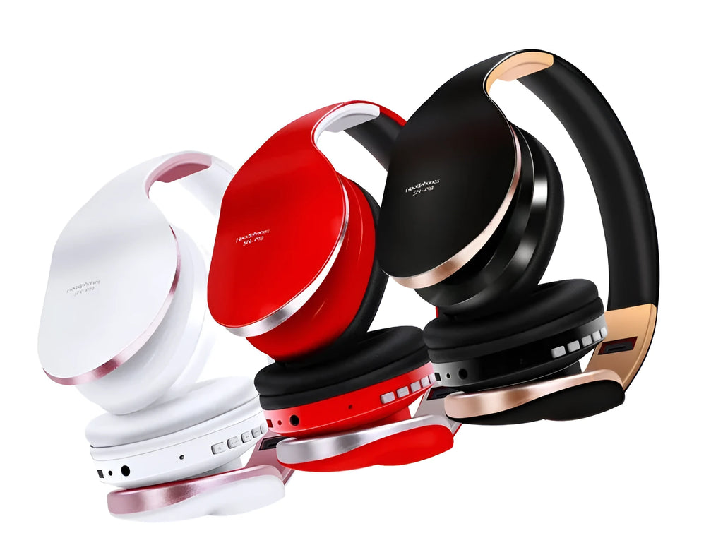 HobbyLane Bluetooth wireless headset in black colour with 40mm drivers and charging cable