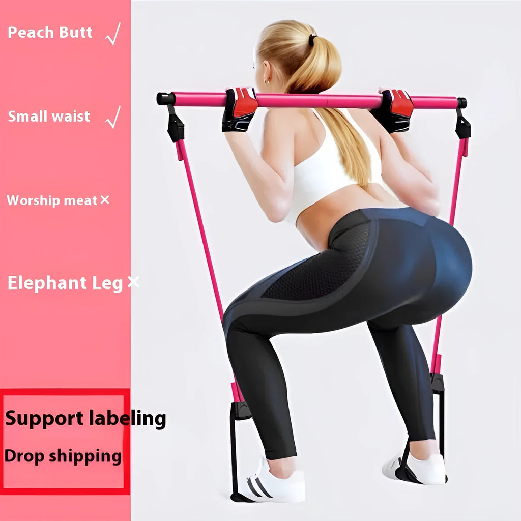 Adjustable fitness pulling rope for hip training exercises in choice of colours