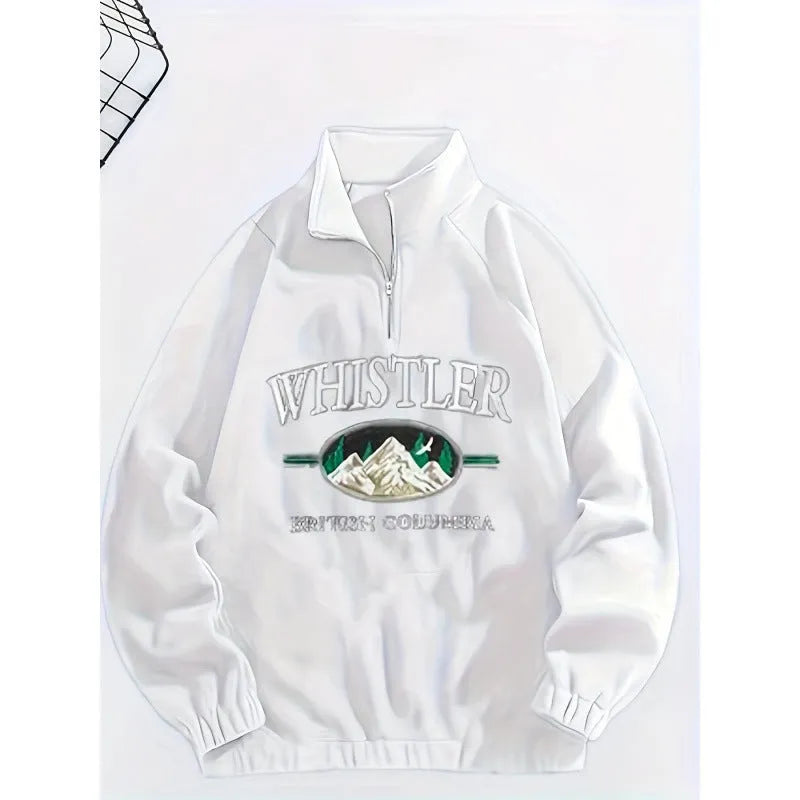 Men's plus size embroidered cardigan sweater in black or navy blue, long sleeve polyester knit, sizes XL to 6XL