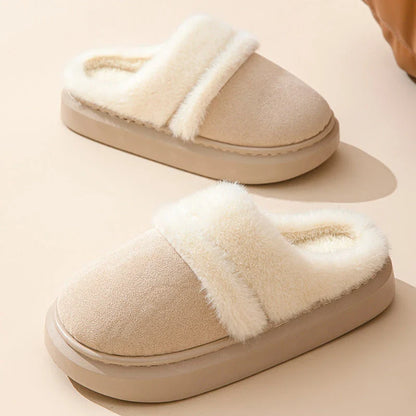 Cozy cotton slippers for women in various colors, featuring a plush interior and non-slip soles for comfortable, stylish home wear