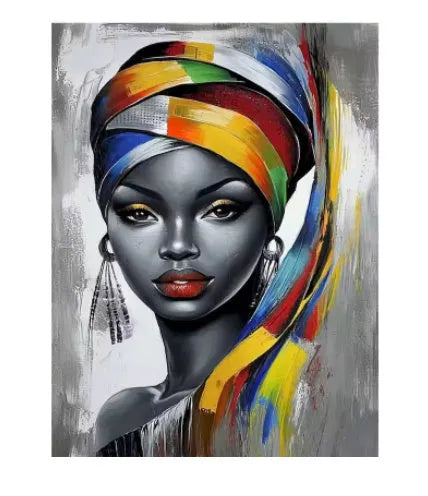 DIY digital oil painting kit with 40x50cm frameless canvas, 24 colours, brushes, and hooks in modern simplicity style