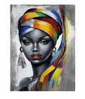 DIY digital oil painting kit with 40x50cm frameless canvas, 24 colours, brushes, and hooks in modern simplicity style
