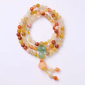 Women's Jinsi Jade bracelet with three pumpkin beads and tassel decoration on wrist