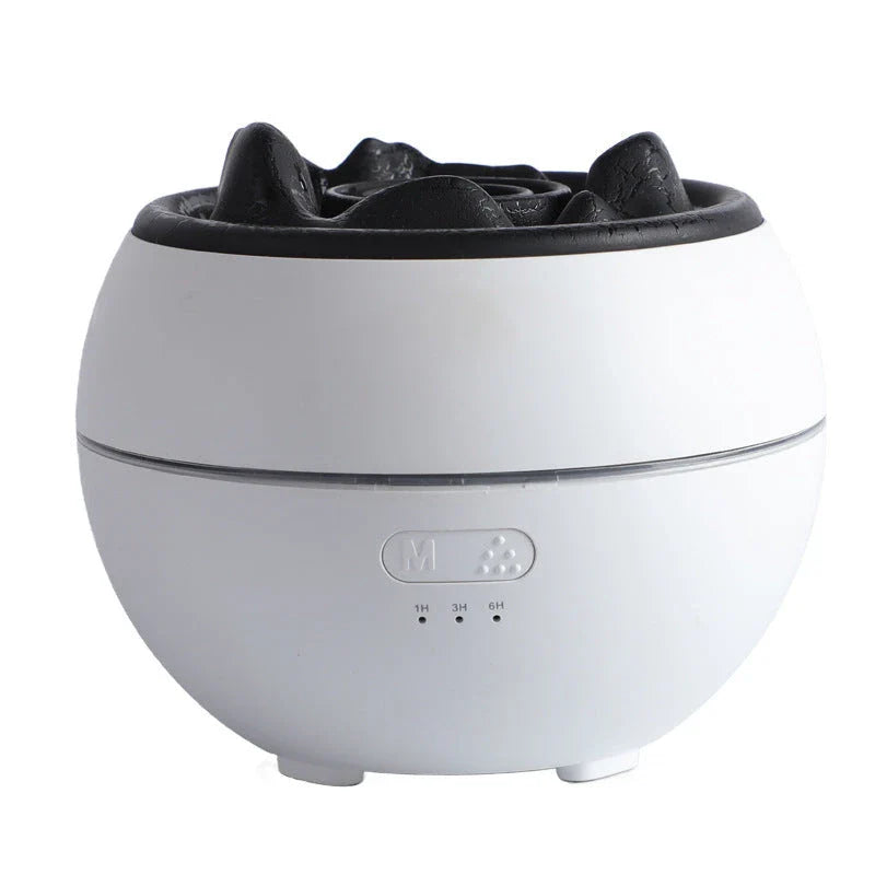 Ultrasonic aroma diffuser with customizable timer, automatic shut-off, and 0.5L water capacity for home, office, and spa use