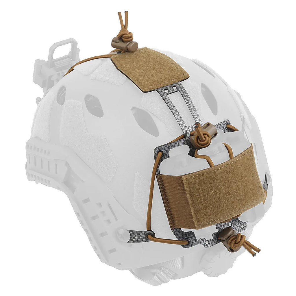 Nylon battery box helmet bag in army green with expandable storage for tactical helmet gear outdoor sports