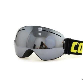 Premium ski goggles with dual-layer anti-fog lens, offering crystal-clear visibility and impact protection for winter sports