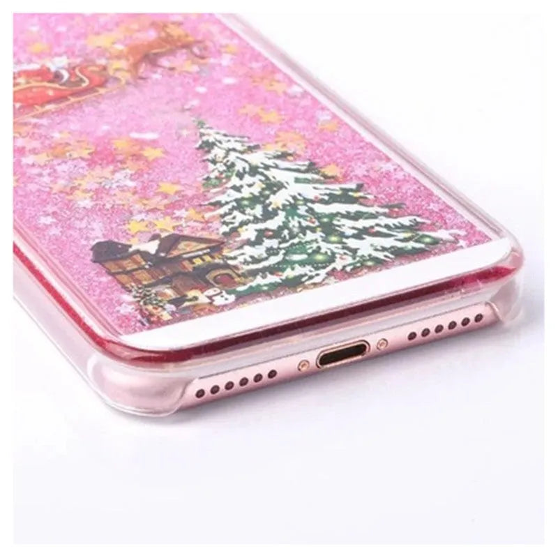 Christmas phone case for iPhone and Samsung in multiple colours including black and gold