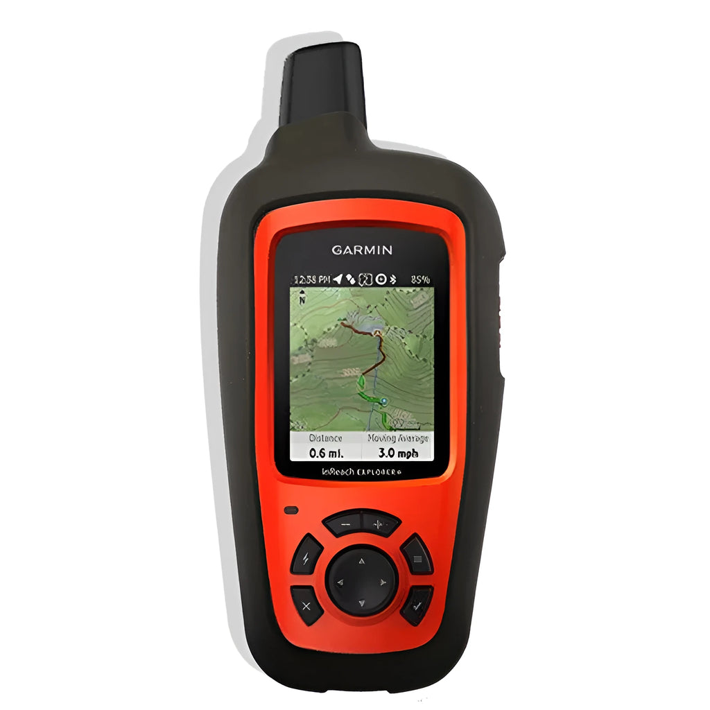 Navigator anti-fall cover in silicone with panoramic screen opening, fitting GPS handheld