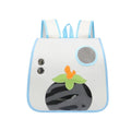 Cartoon cat backpack in nylon, holds 6.50kg cat, available in white, black, or orange