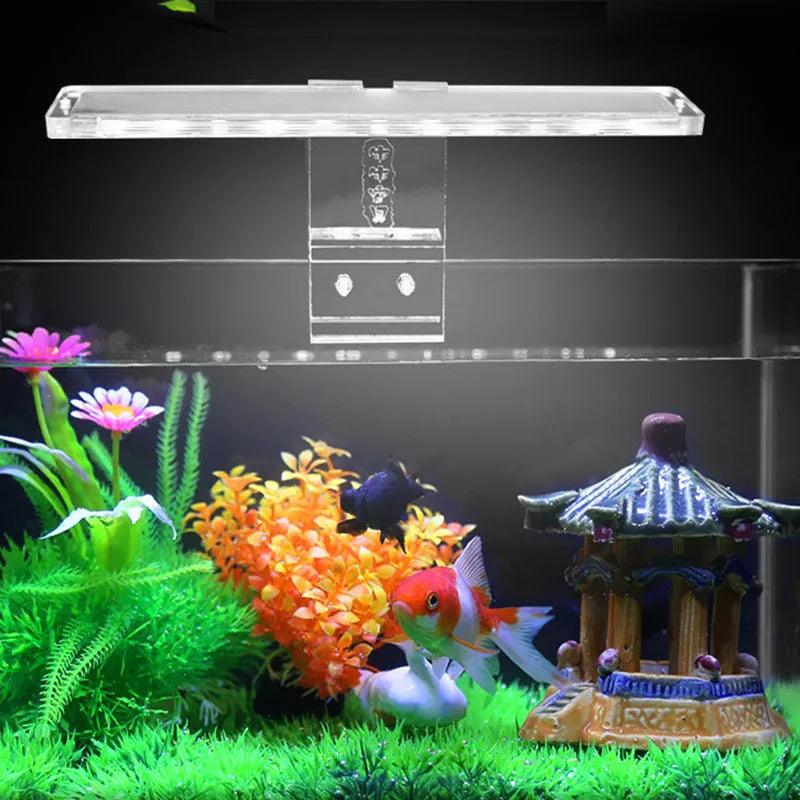 LED fish tank light with acrylic body and touch switch for 10mm inner tank wall