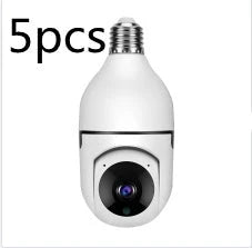 Alexa-enabled 1080P WiFi bulb camera with smooth pan and tilt, night vision, and voice control features