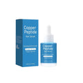 Copper peptide hair care oil 30ml bottle with dimensions 38.5mm x 38.5mm x 95mm