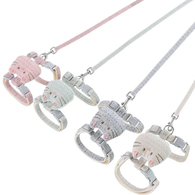 T-shaped cloth cat pulling rope toy in multiple colours for interactive play