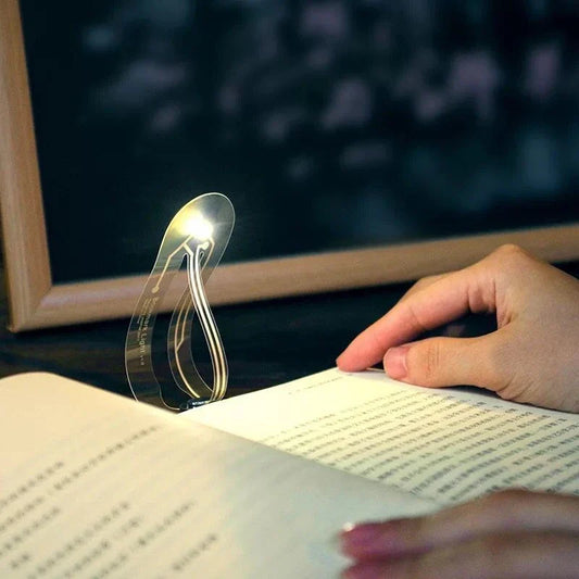 Versatile Bookmark LED Light for Reading: Compact, Foldable, and Powered by a Replaceable Battery