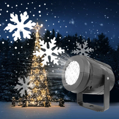 Enchanting Christmas Projector with 16 unique holiday patterns, ideal for indoor and outdoor use