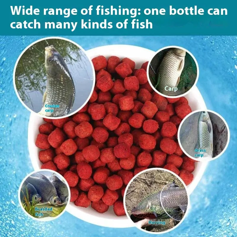 Lazy Particle Crucian Carp fishing bait bottle in grass green colour for freshwater fishing