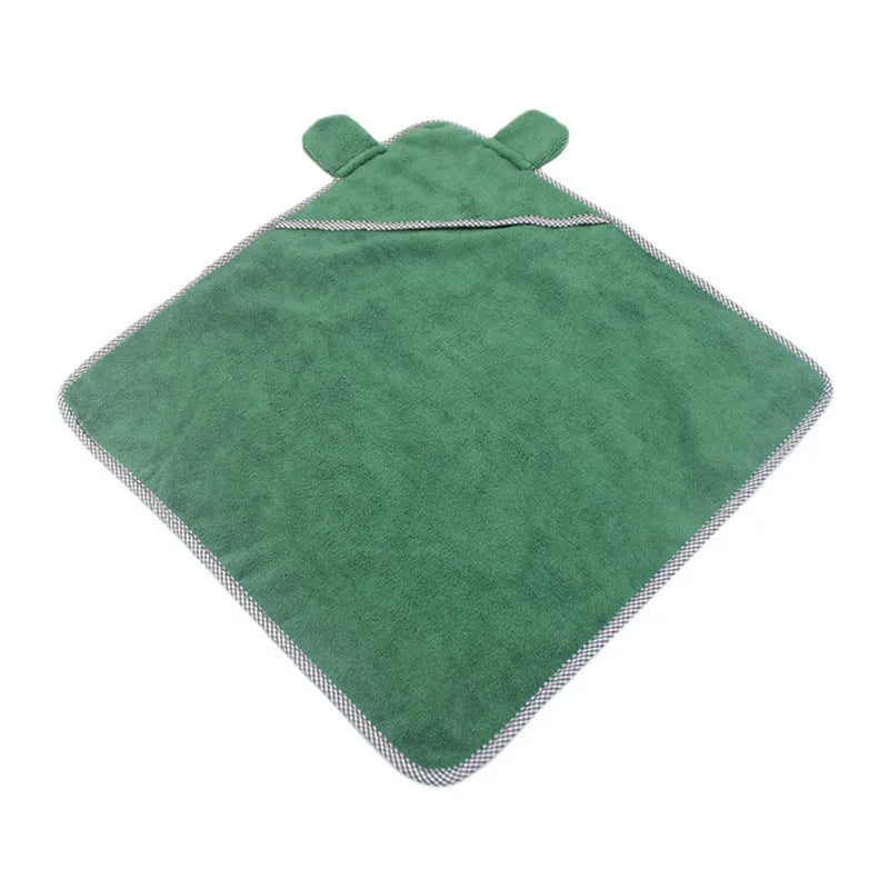 Grey and green ultra fine fiber pet towels for dogs and cats in three sizes