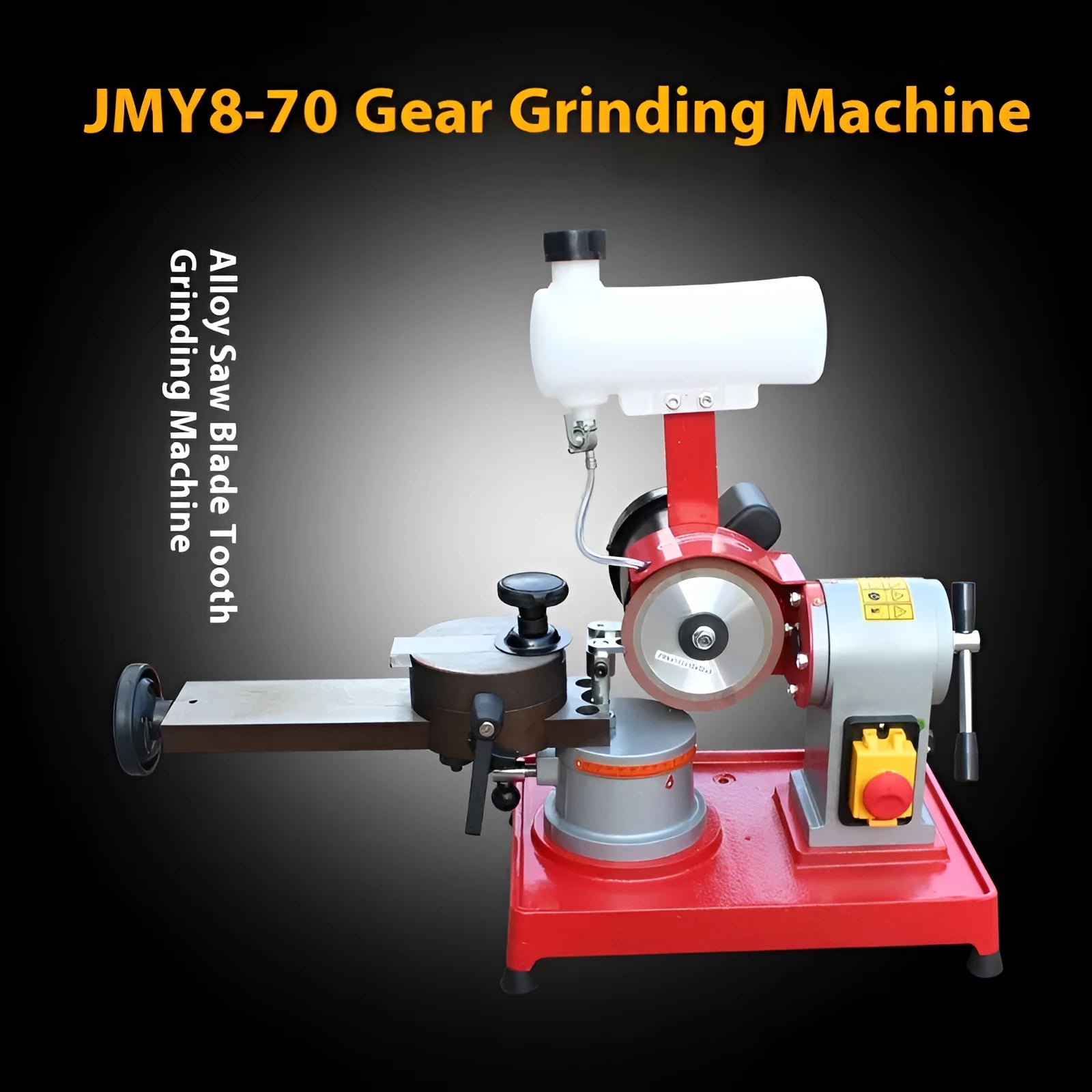 Small manual sharpedge grinding machine for alloy circular saw blade teeth sharpening on workbench