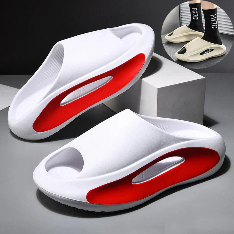 Stylish and comfortable unisex peep-toe slippers in various colors and sizes, perfect for summer