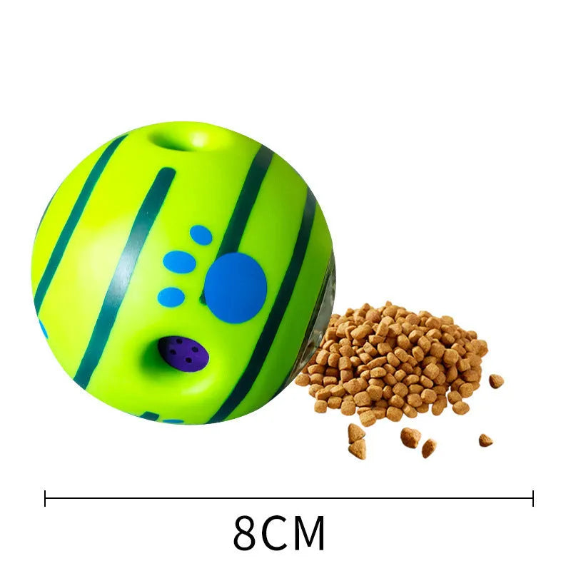 PVC dog toy leakage ball in opp bag with anti-stuffy design for food dropping