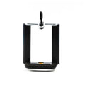Black plastic U clip mobile phone holder for mounting smartphones to hoses and poles
