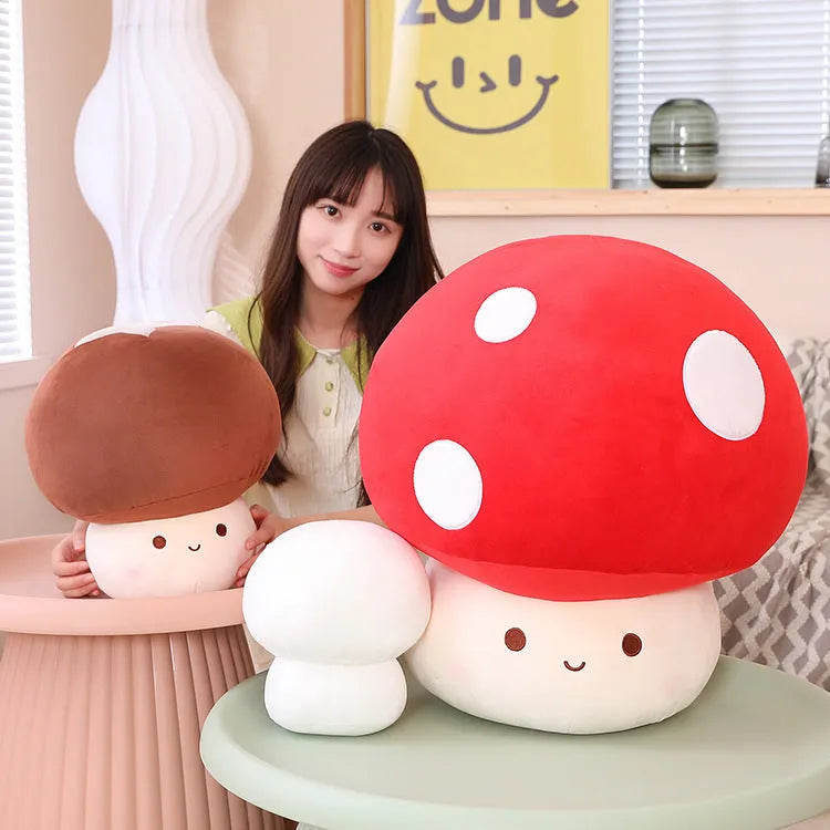 Children's mushroom doll pillow with PP cotton filling, 23cm height, Fragrant Mushroom colour